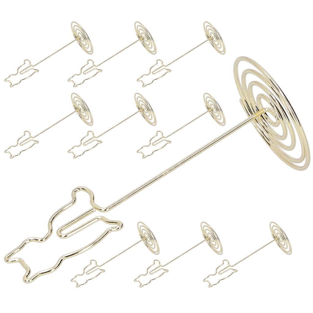 10 шт. зажим для фото кота с подставкой для стола, заметки, железная проволока, канцелярские принадлежности