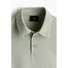 Рубашка поло HM slim Fit, цвет зеленый