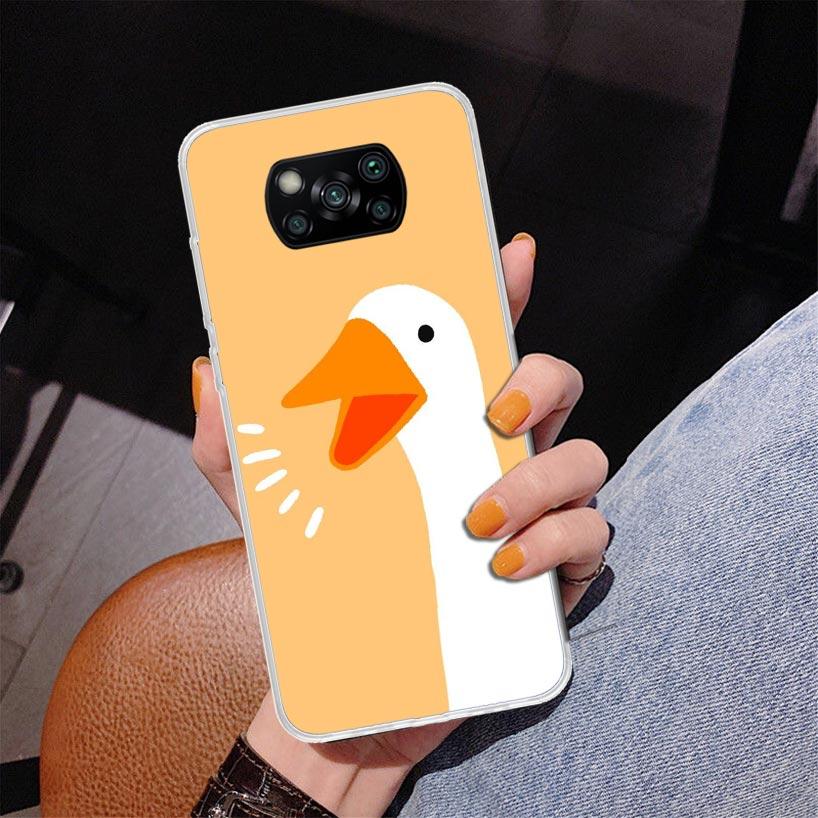 Cartoon Cute Goose Game Phone Case For Xiaomi Poco X7 X6 X5 Pro F7 Ultra Redmi 15C 15 13C 13 12C 12 10 10A 10C 9 9A 9C 9T Cover