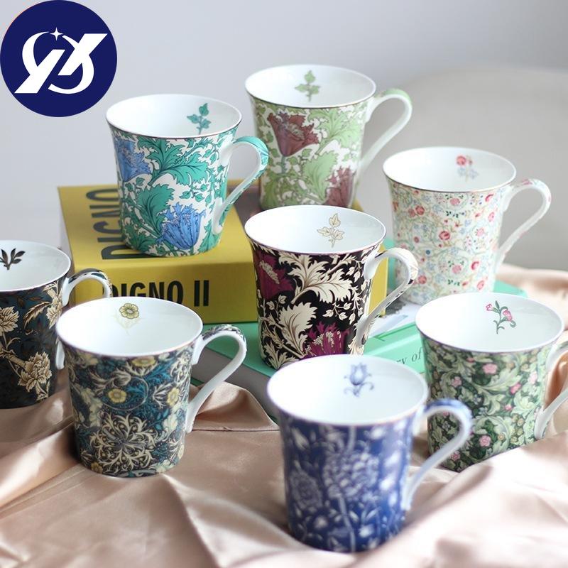Европейская ретро-чашка для воды Bone C na Mug Домашняя кофейная чашка Литературная британская чайная чашка