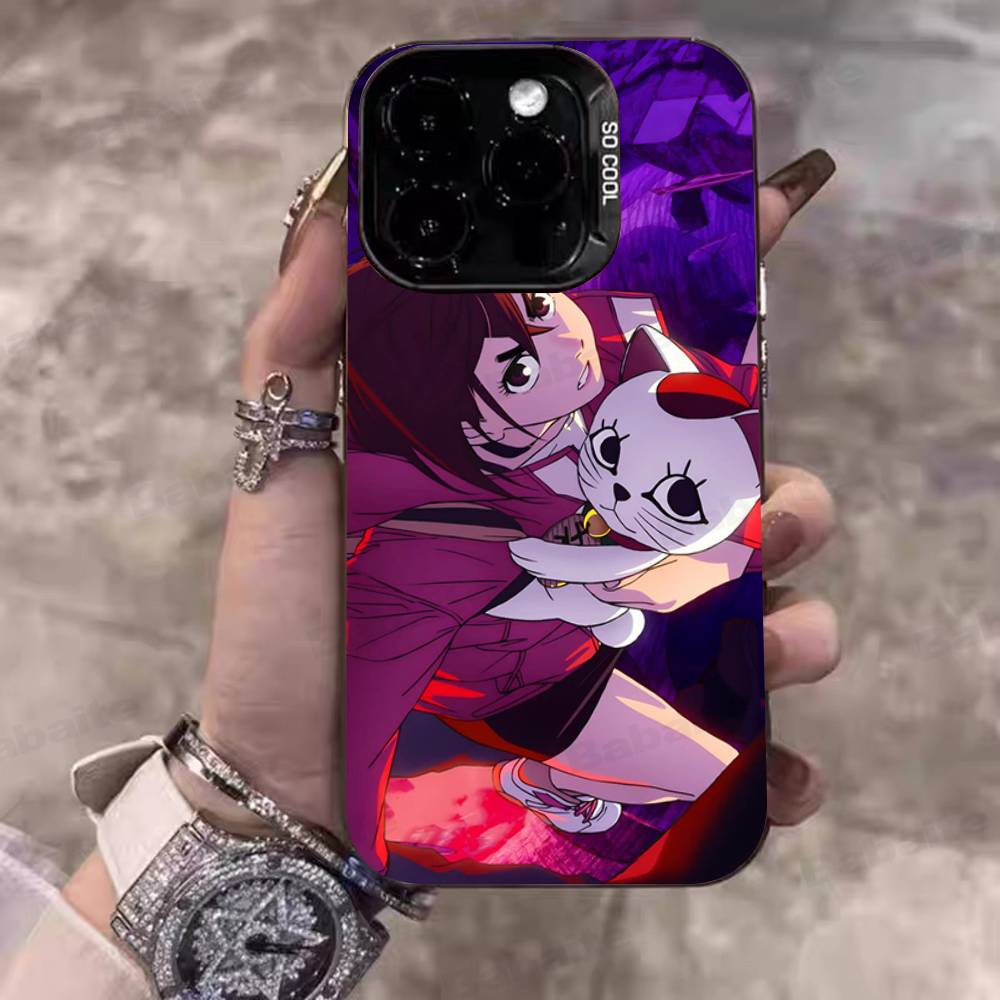 Аниме приключения Dandadan Чехлы для телефона Для IPhone 17 16 15 14 13 12 11 Plus Pro Max Pro Цветной Матовый Чехол