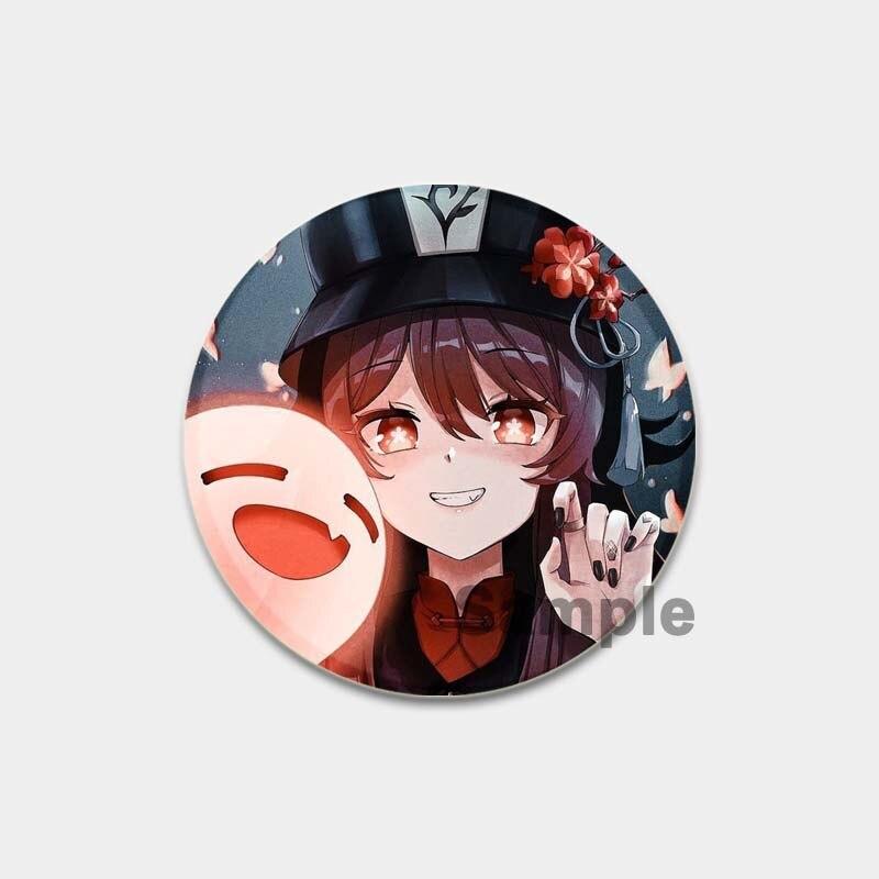 58 мм Genshin Impact, мягкая кнопка на лацкане, креативный забавный значок на воротнике, мультяшная фигурка, броши, одежда, ювелирные аксессуары, милые подарки