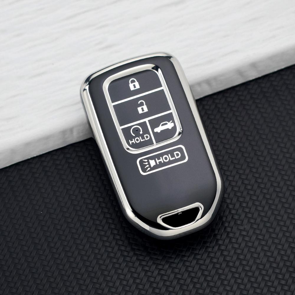 Чехол-футляр из ТПУ для автомобильного ключа с 5/6 кнопками для Honda Civic Accord Crv Pilot Odyssey Ridgeline Passport Мягкая сумка-чехол для ключа Брелок