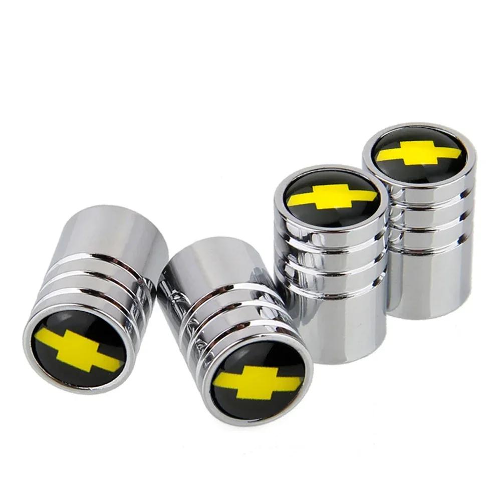 4pcs for Chevrolet Aveo Cruze Malibu Spark Lova Orlando Captiva Optra Trax Alloy Tire Decorative Covers Car Wheel Valve Cap
