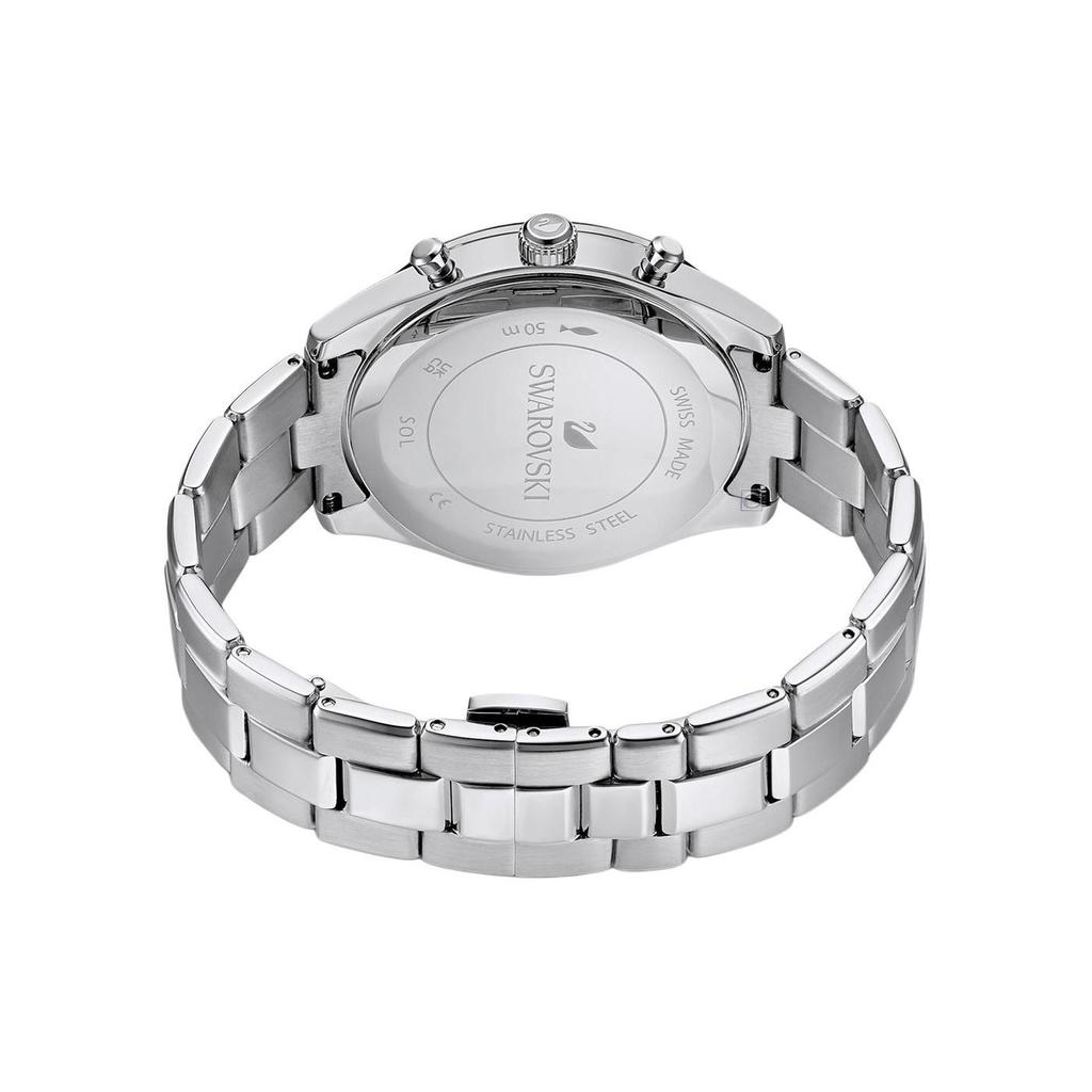Swarovski Octea Lux Sport Series Watch Quartz Movement Metal Strap Black Dial 50 Meters Water Resistant Unisex watches 5610520