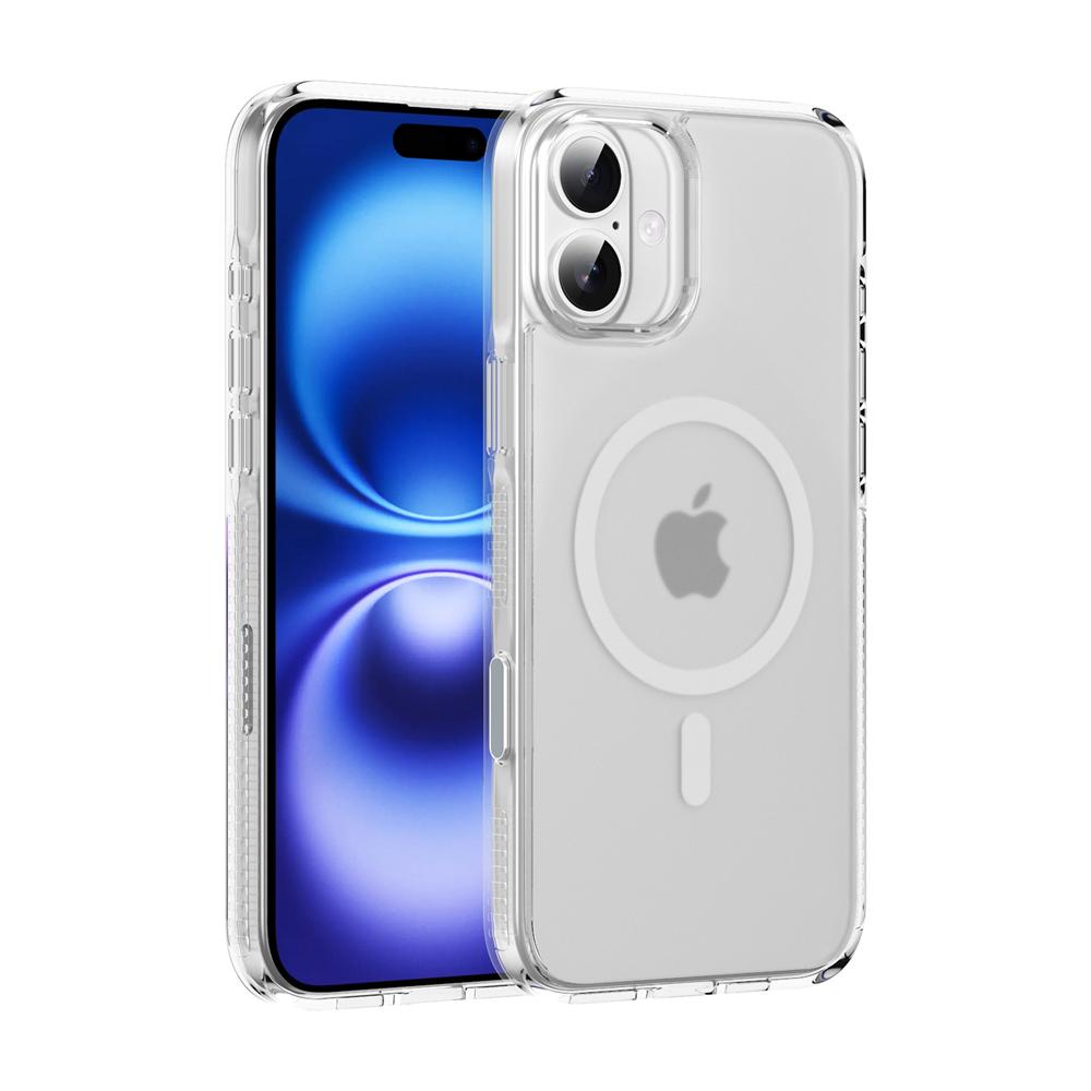 KEYSION Чехол с сенсорной кнопкой управления камерой для iPhone 16 Pro Max 16 Plus для беспроводной зарядки MagSafe, матовый прозрачный чехол