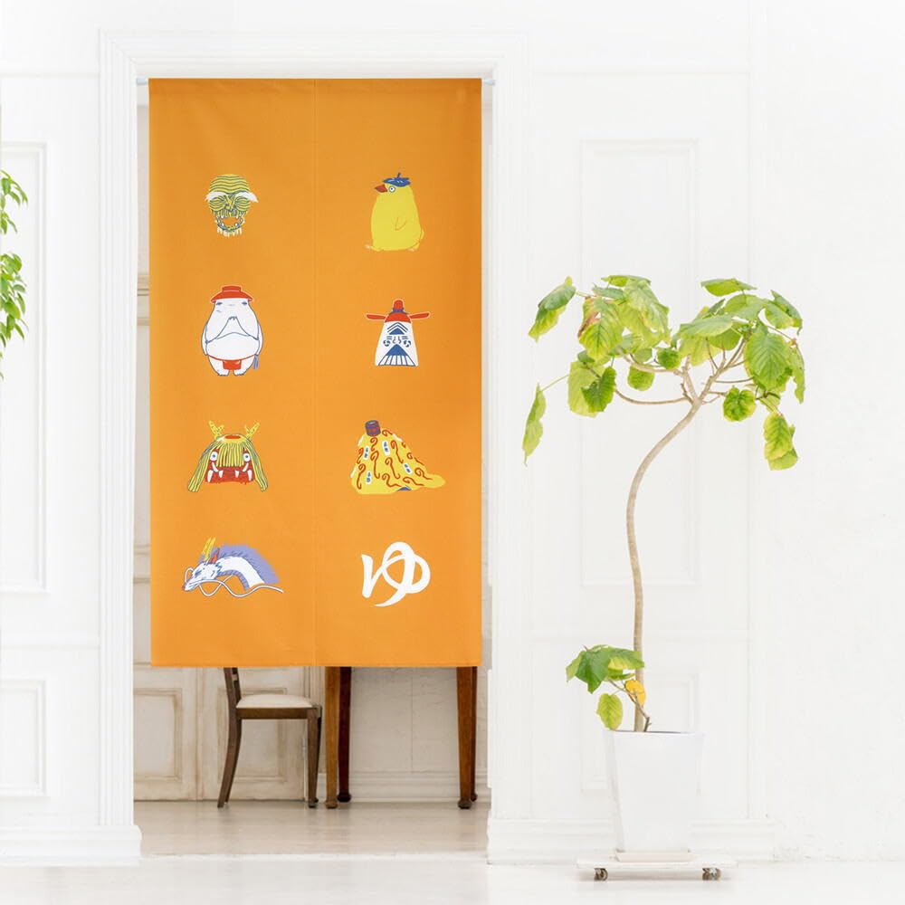 Noren 85X150см Ghibli Унесенные призраками в "Kissho" [Сделано в Японии] (Желтый 99658)