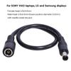 30cm DC6.5x4.4mm Extended Line Power Cable 6.5x4.4mm for VAIO Notebook Chargers Extension Cord Wire 18AWG 120W
