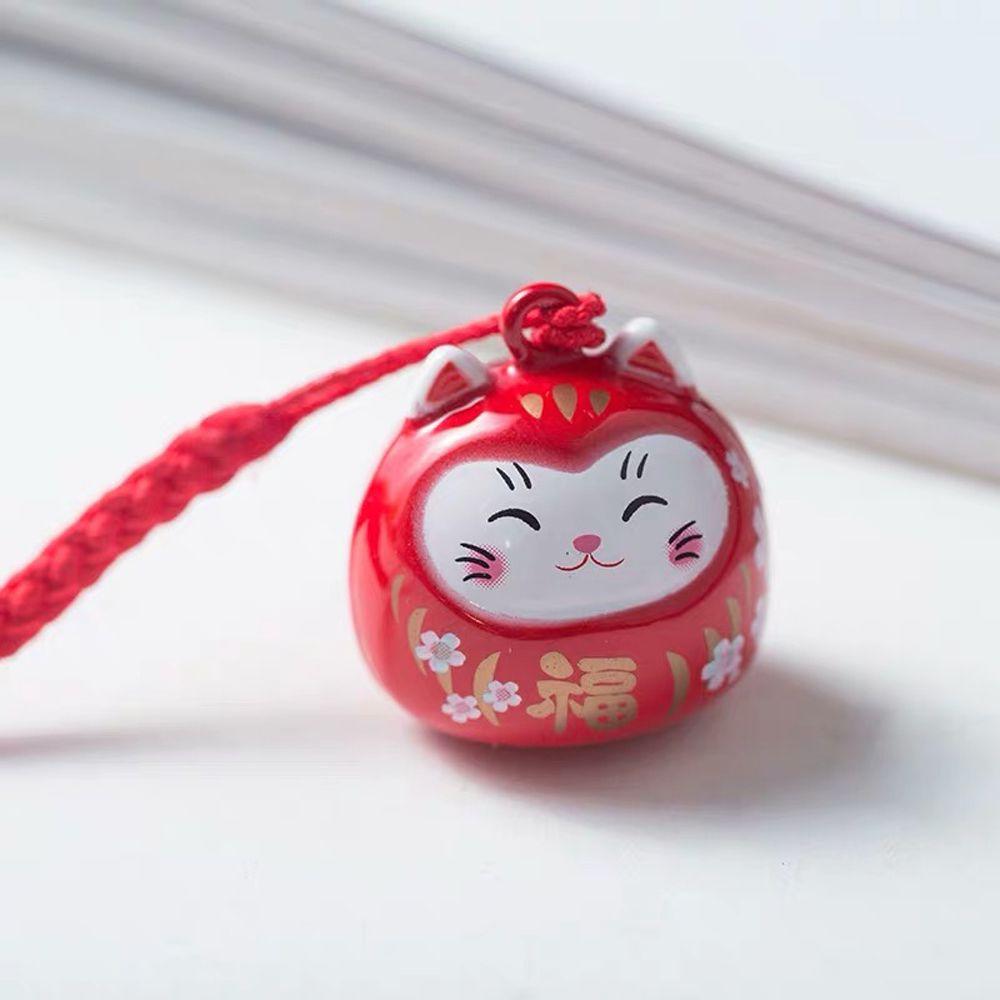 Cute Door Key Car Key Cartoon Maneki Neko Keyrings Bag Decoration Pendant Lucky Cat Keychains