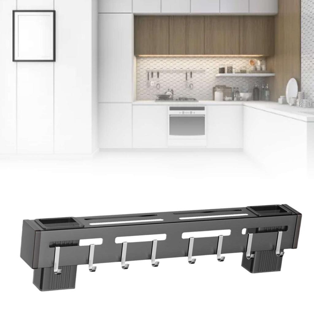 Настенный держатель для ножей, подвесной многофункциональный держатель для кухонных принадлежностей из нержавеющей стали без сверла