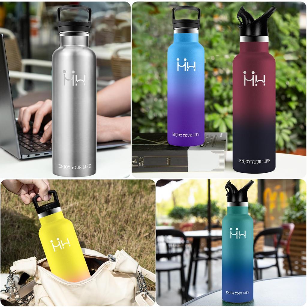 Термос для воды Вакуумный из нержавеющей стали Два типа прямого нагрева Холодный Совместим с утечкой Простота в обращении Одна бутылка для упражнений с водой [ASAKA], 750 мл,