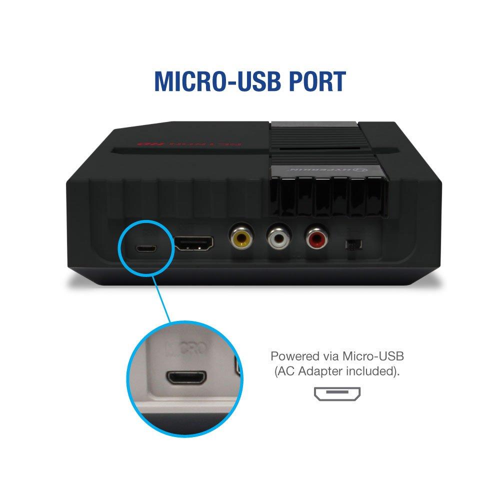 Игровая консоль Hyperkin RetroN 1 HD | NES® (NTSC / PAL) Совместимый картридж | Выход HDMI 720p | 16:9/4:3 переключаемых | Классический контроллер в комплекте | Bl
