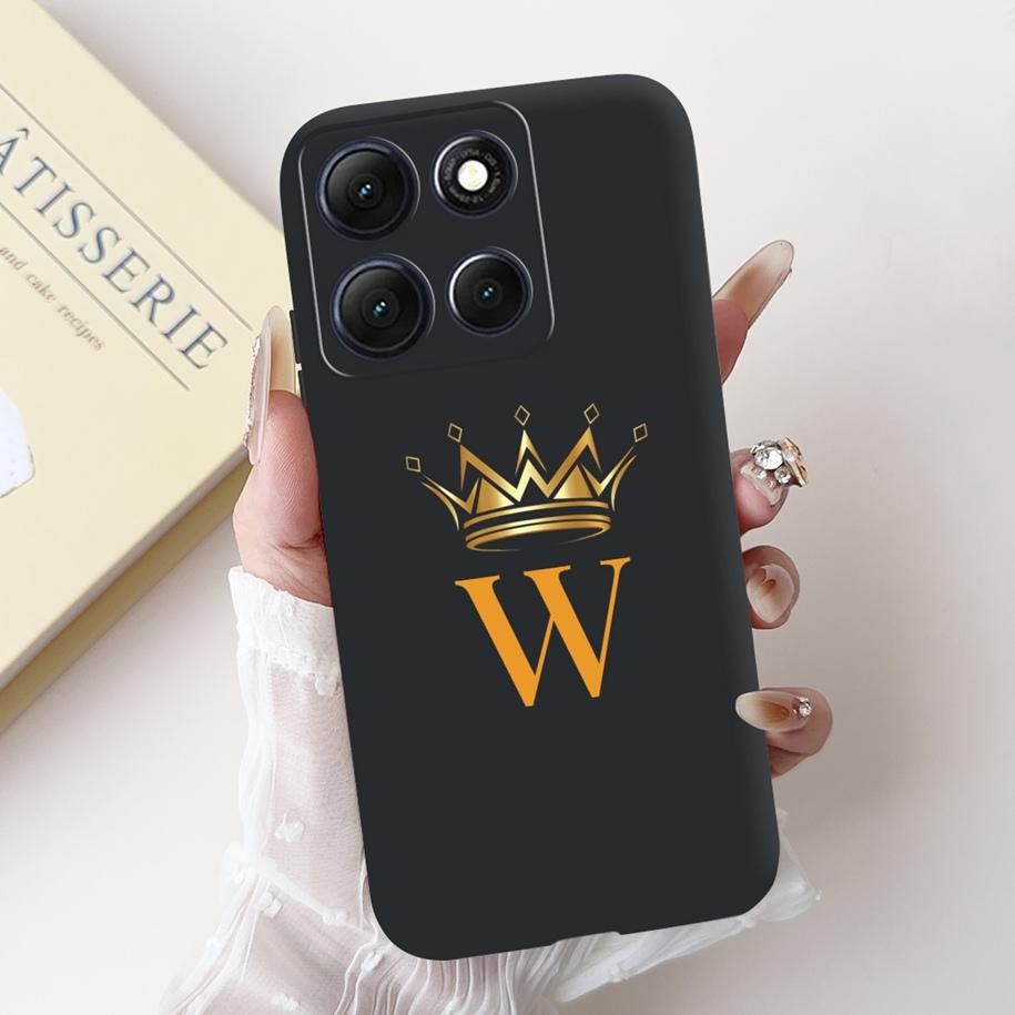 Для Motorola Moto G86 Чехол-аккумулятор Милые Счастливые Буквы Корона Цветок Мягкий Силиконовый Задний Чехол Для Moto G56 G86 5G G86Power Защитный