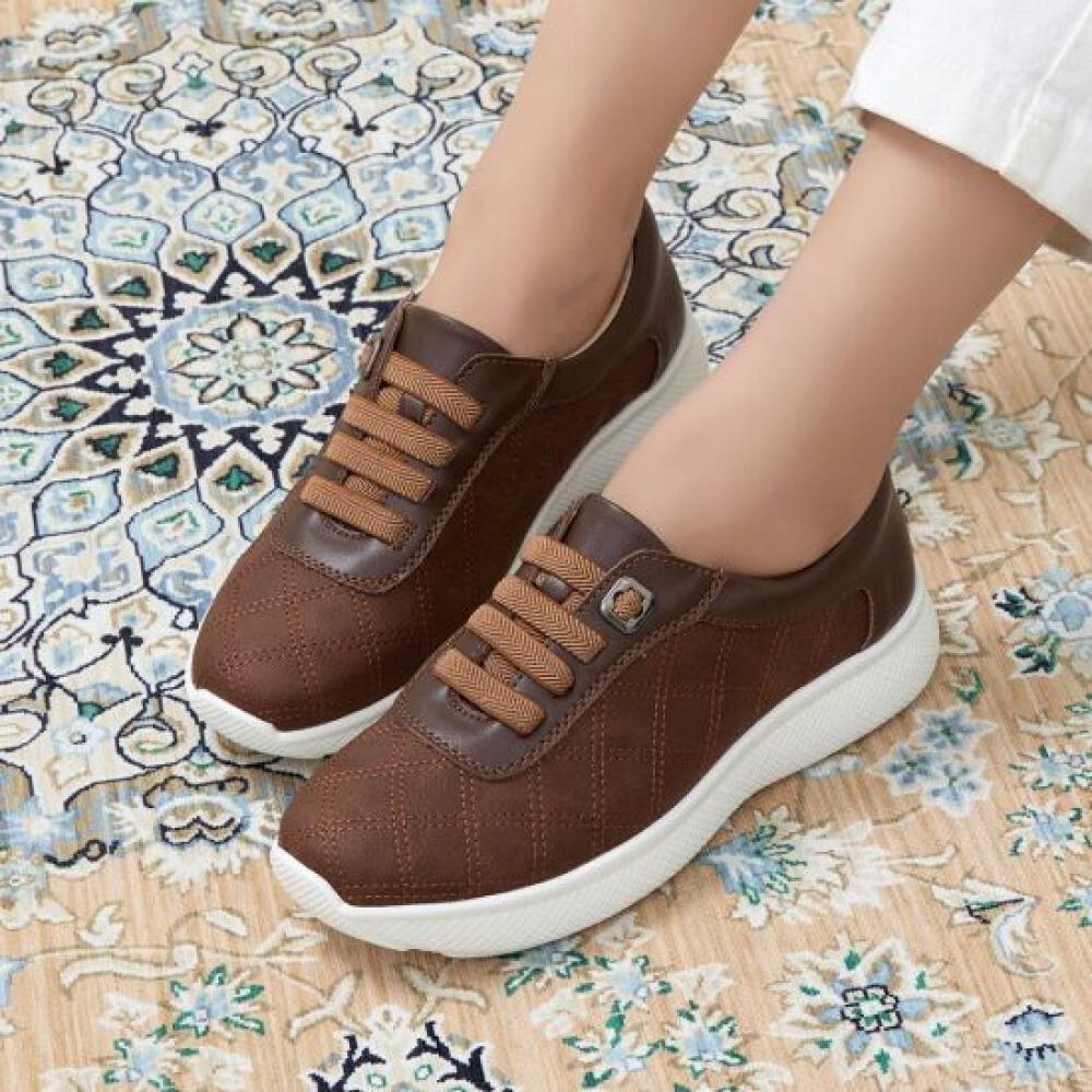 Jisyu Men Natural Leather Eldoi Bandstring Sneakers 4.5cm
