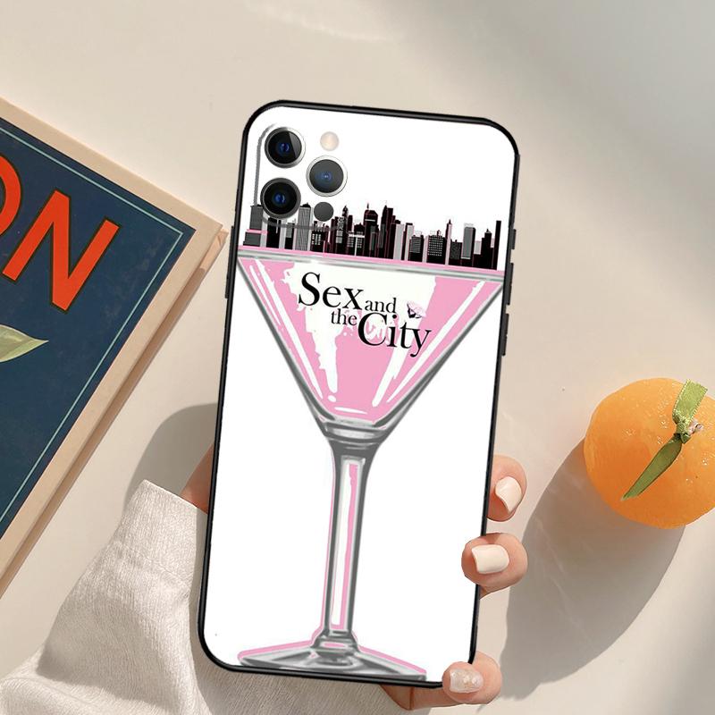 Sex and the City Funda Case For iPhone 15 14 16 Pro Max 11 12 13 Pro Max Mini XR 16e 16 15 Plus Phone Cover