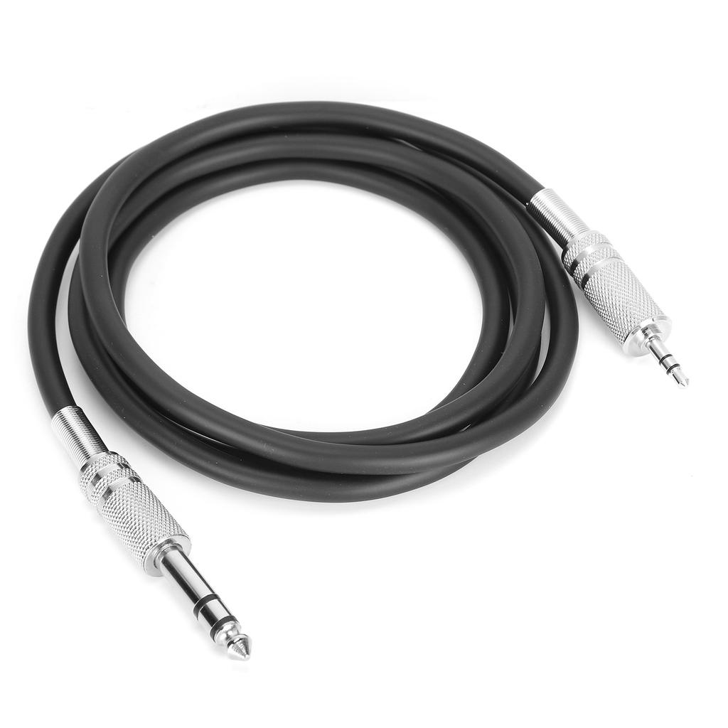 Audio Cable 3.5mm (1 8 Inch) Male to 6.35mm (1 4 Inch) Male TRS Stereo Audio Adapter CableBlack 1.5m 4.9ft