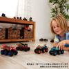 Hot Wheels Monster Truck Transporter Ассортимент игрушечных мини-автомобилей 4 автомобиля в коробке Продается от 3 лет и старше Multi 986D-HWN86