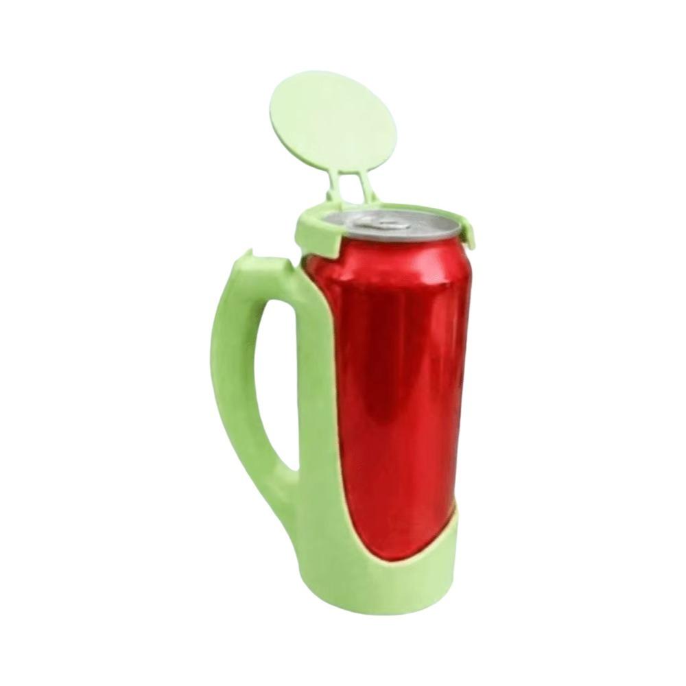 Spill-Proof Portable Cup Holder Leak Proof Soda Can Holder Comfortable Grip 12oz Can Holder Party