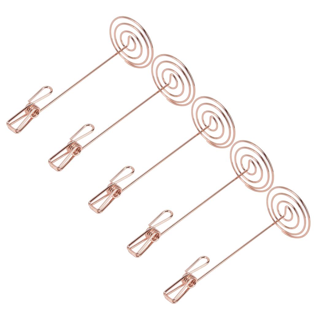 5 шт. держатель для карточек золото уникальный дизайн металл анти окисление многоцелевой стол нумб