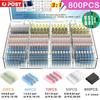 800Pcs Solder Seal Wire Connector Kit Solder Seal Butt Terminal Waterproof Insulated Electrical Wire Splice for Automotive