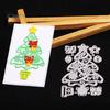 Xmas Tree Cutting Die DIY Scrapbook Paper Cards Making Craft Stencil Mold Decor