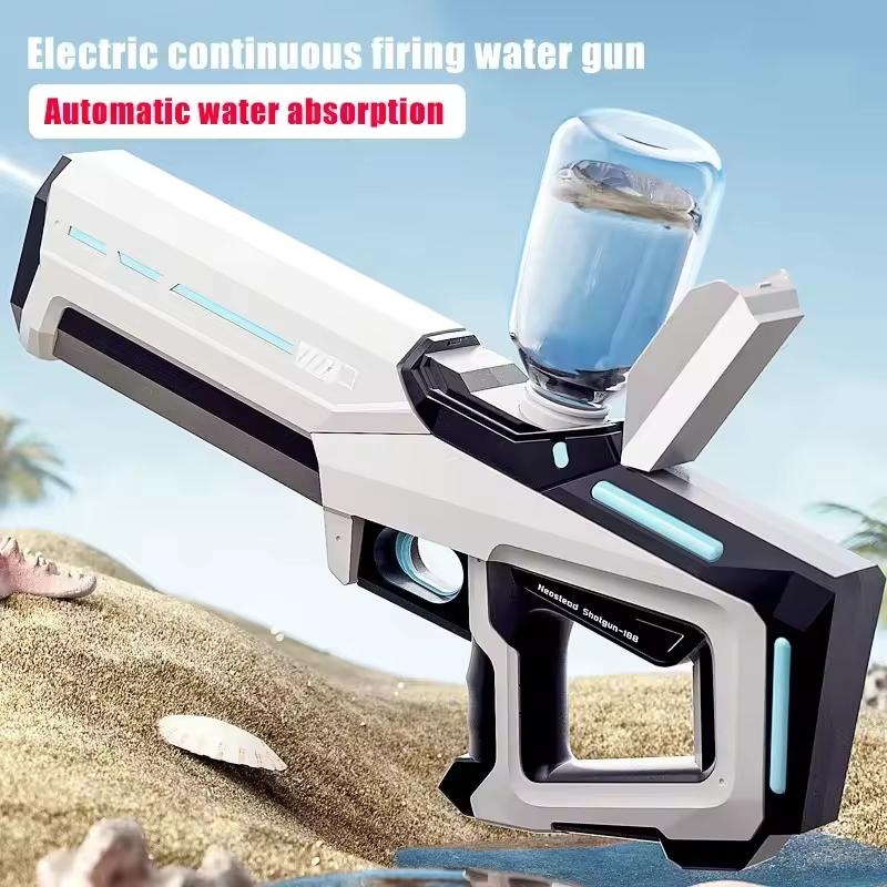 Electric Water Guns For Adults Kids Powerful Squirt Automatic Water Suction Water Blasters Summer Outdoor Beach Toy Kids Gift