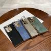 Leather Phone Case For Samsung Galaxy S23 S24 Plus S25 Ultra Protective Plating Frame PC Hard Shell Fashion Back Cover