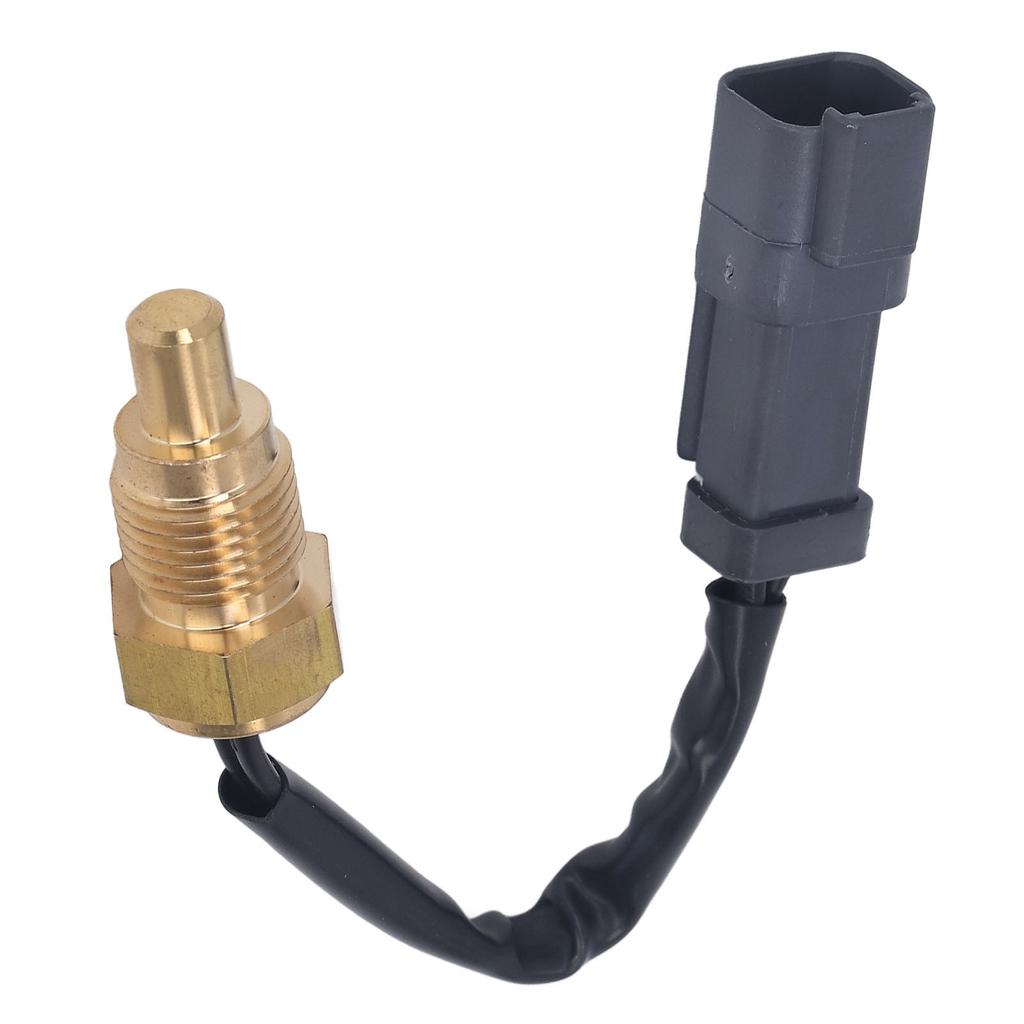 2Pin Water Temp Sensor Brass High Accuracy for CAT 320C Excavator Compatible with Binding Machines Road Rollers Crawler Tractors