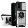 KEYSION Магнитный чехол для телефона для Infinix GT 30 30 Pro 5G Защита камеры со сдвижной крышкой Вертикальная подставка Кольцо 360 Ударопрочная задняя крышка