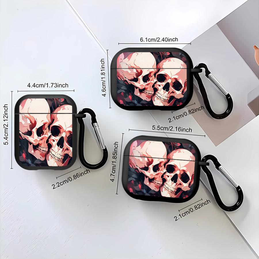Чехол для Airpods 4 3 Pro2 Pro Pro3 2 1 Чехлы для наушников Обложка Любовь Скелета