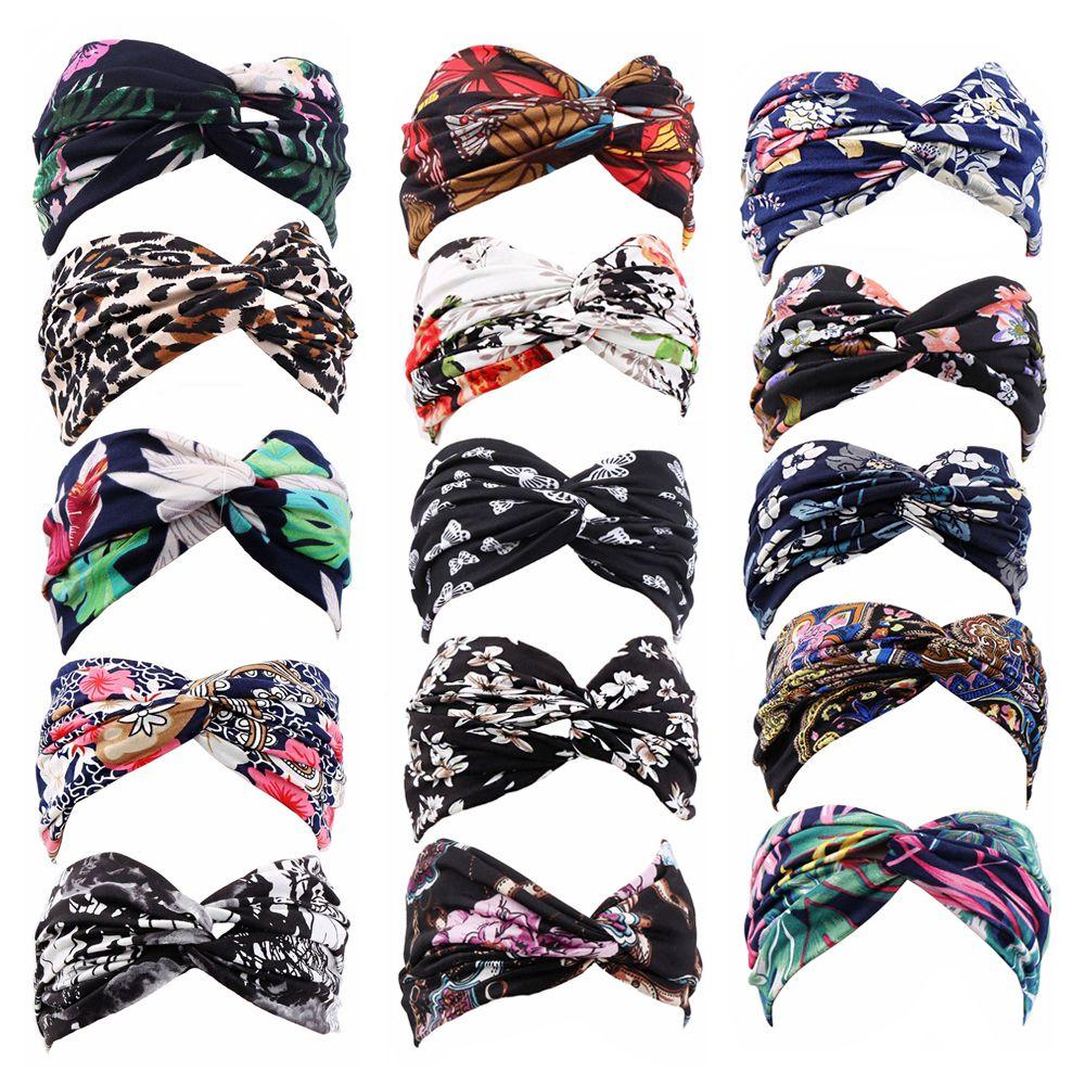 Спортивный тюрбан эластичный для йоги, бега, фитнеса, повязка на голову, резинки для волос, женские повязки на голову, аксессуары для волос