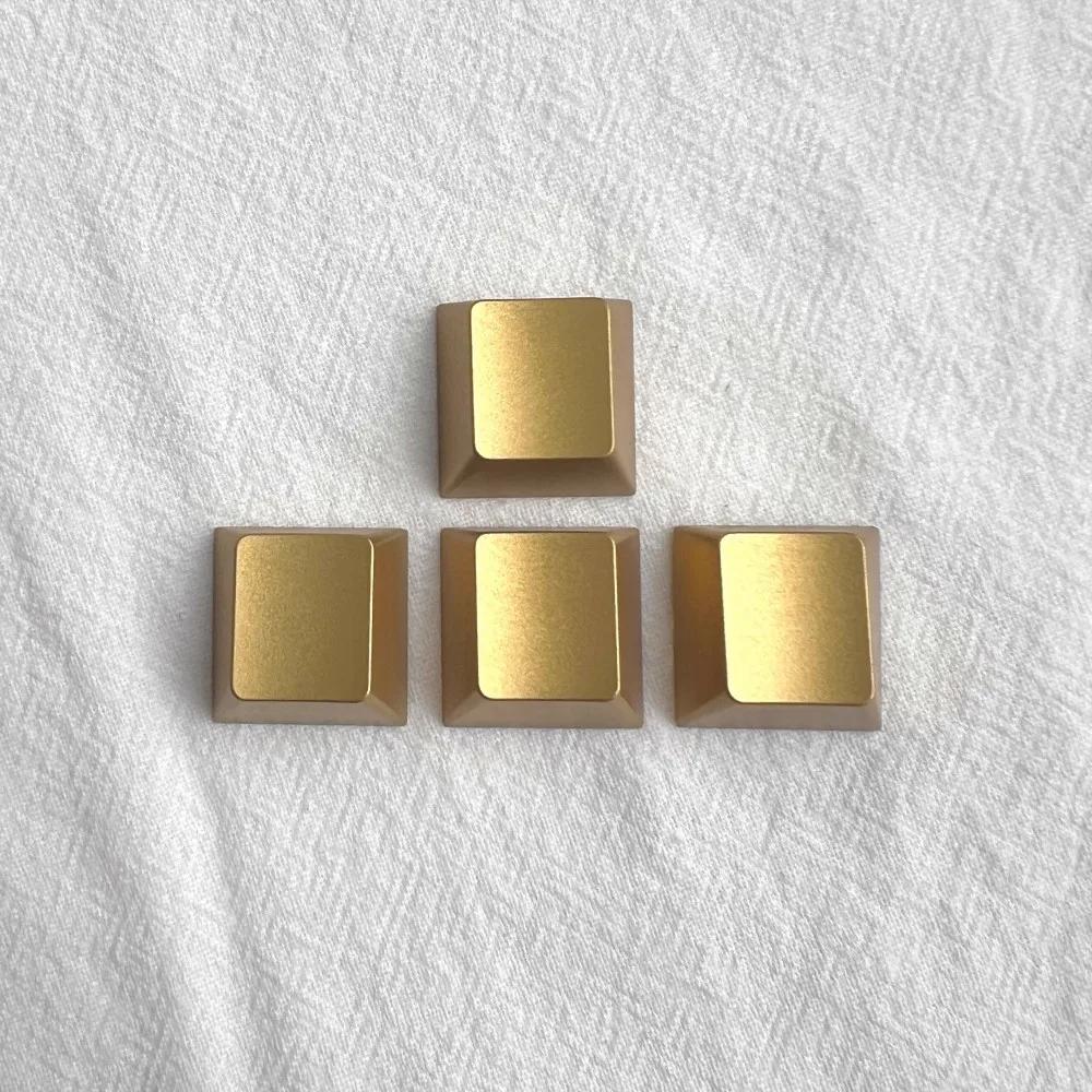 Metal Spacebar Enter Keycap 7U/6.25U No Engraving CNC Aluminum Alloy Point Key Cap Cherry Gold Directional Key Gaming Accessory