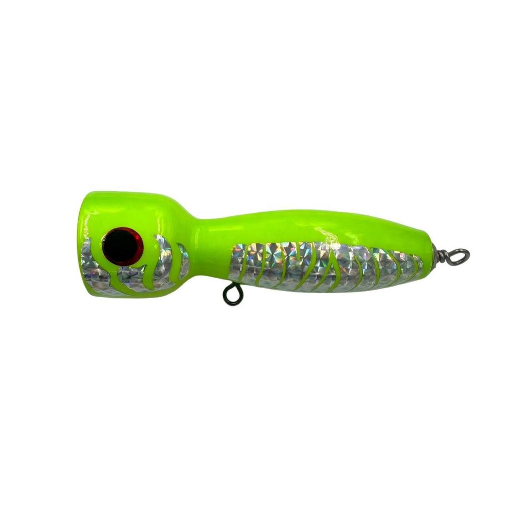 Ready Weiyu 15cm 90g Fishing Lure Fishing Tackle Wooden Popper for Big Game Targeting Carp Marlin Tuna Wahoo