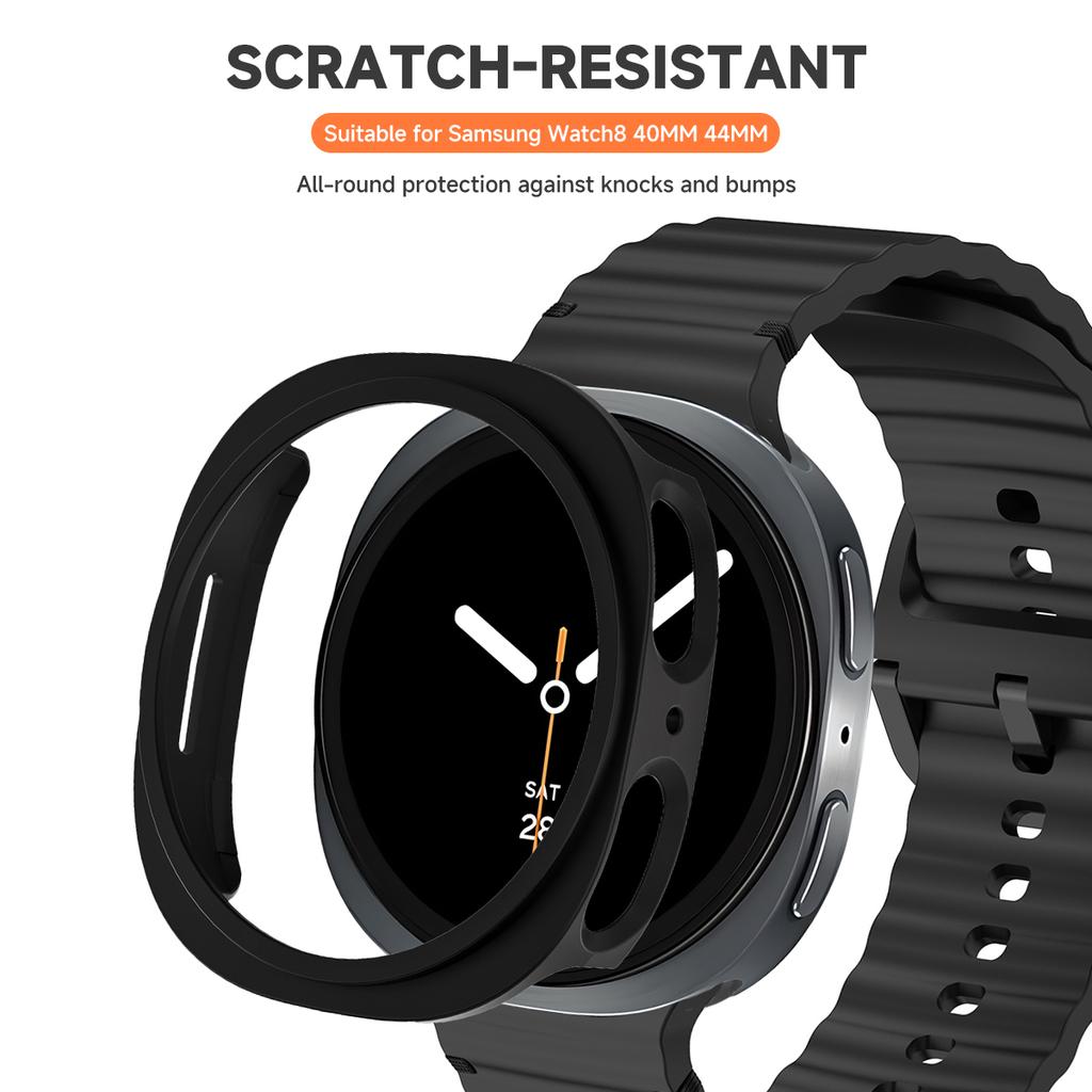 Силиконовый ремешок для Samsung Galaxy Watch 8 40 44 мм с чехлом Защитная пленка на экран Бампер для умного ремешка Наручные аксессуары