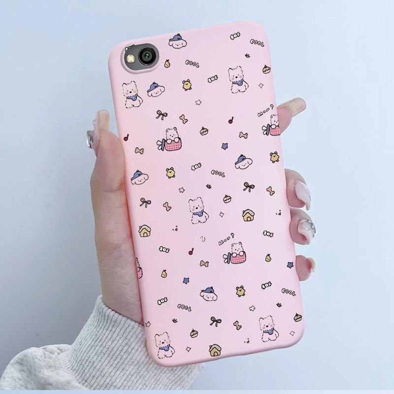 For Xiaomi Redmi Go M1903C3GG Case Fashion Colorful Design Soft Silicone Cover For Redmi Go 5.0" Bumper Matte Phone Case Coque