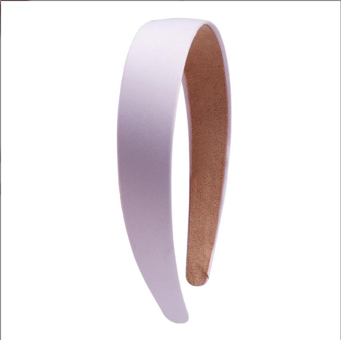 Simple Solid Color Satin Headbands for Women Wide Non-slip Headband Gilrs Colorful Comfortable DIY Hairband Hair Accessories