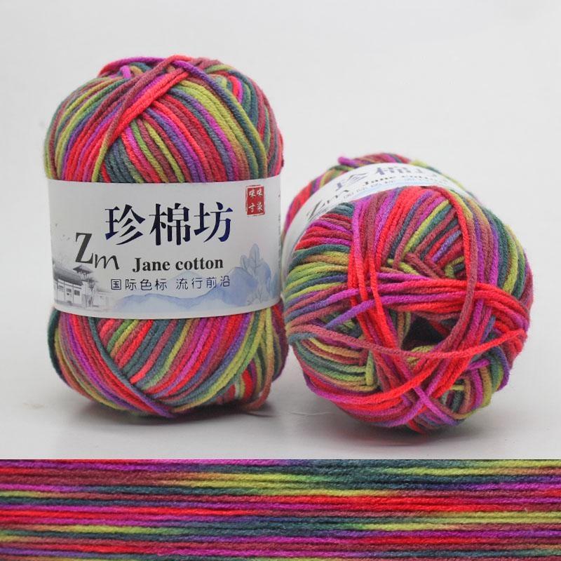 10 шт. Конфетный цвет DIY Плетеная корзина Хлопковая пряжа Ручное вязание Крючком Плед Тряпичная кукла Пряжа для вязания крючком