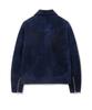 Sperone [Real Leather] Suede Layer Jacket (Navy)