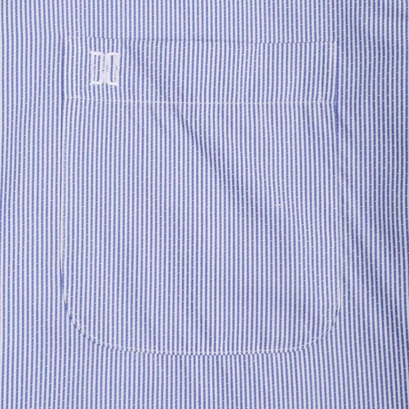 Daks 26ss Хлопковая смесовая рубашка в полоску Regular Fit, простая в уходе Dmp1shdl120b1