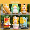 Fun Shiba Inu Corgi Figurine Playful Pvc Design For Desk And Car Accessories