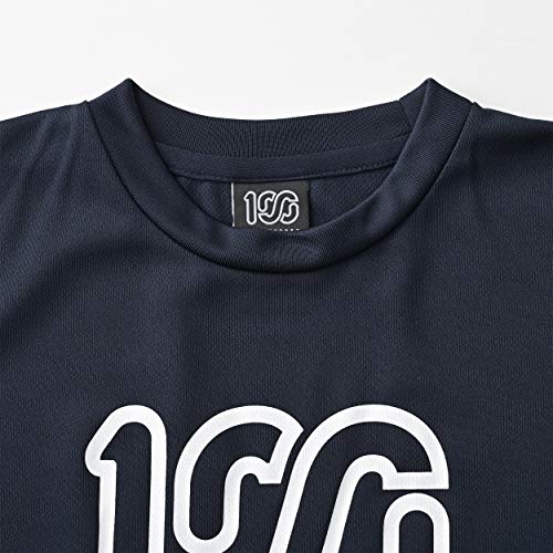 [ONEHUNDRED ATHLETIC] Мужская футболка с коротким рукавом и графическим принтом 100A *Тип-B (Флот, Л)