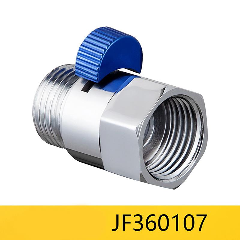 Запорный клапан для душа, полностью латунный, G1/2", быстродействующий запорный клапан, душевая лейка, водосберегающий туалетный пистолет-распылитель