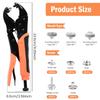 1 Set Metal Snap Fasteners Button Kits Heavy Duty Snap Button Tool with Adjustable Pliers Sewing Accessories for Clothes Leather