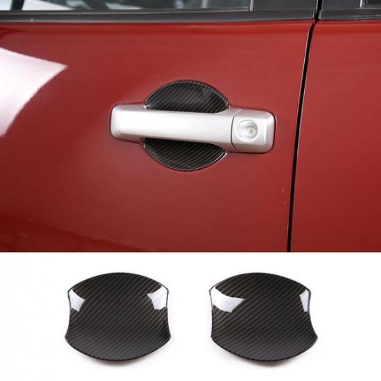 ABS Carbon Fiber  Outer Door Handle Cover Bowl Trim For Toyota FJ Cruiser 07-21