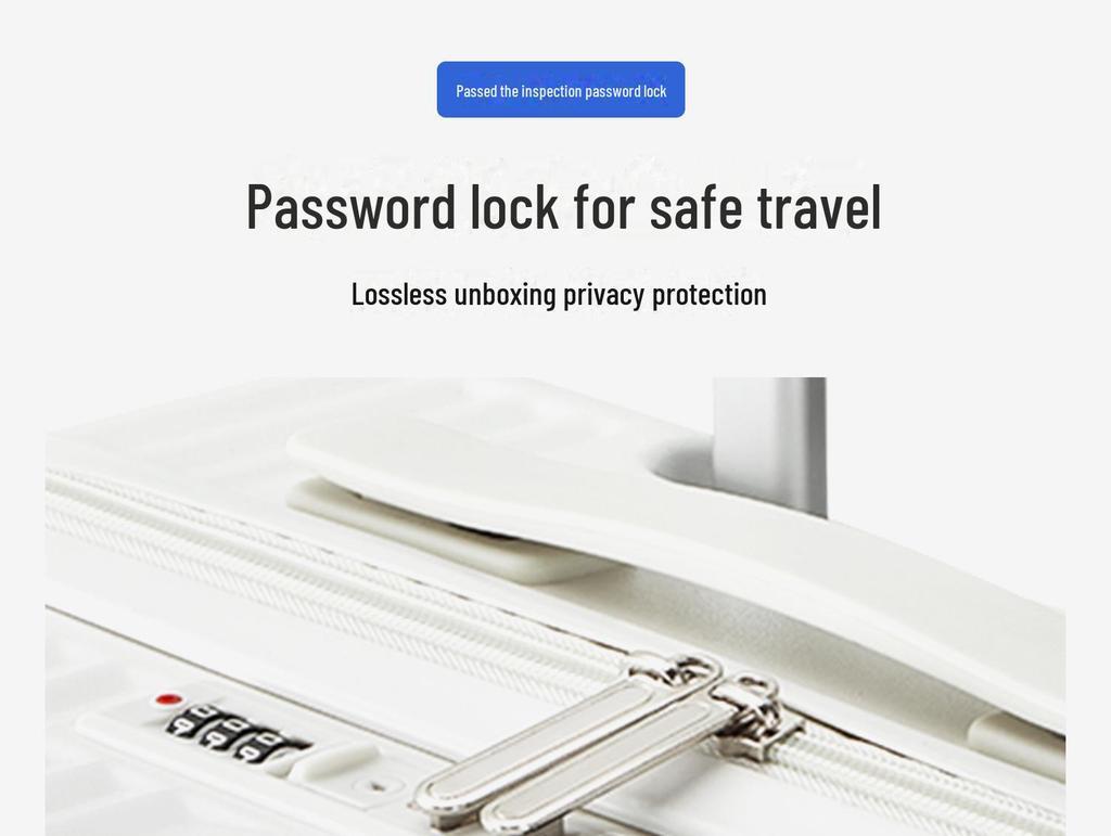 Многофункциональный чемодан Yongsheng: Открывается спереди, защита от падений, размеры 24" и 26", большая вместимость, бесшумные универсальные колеса.