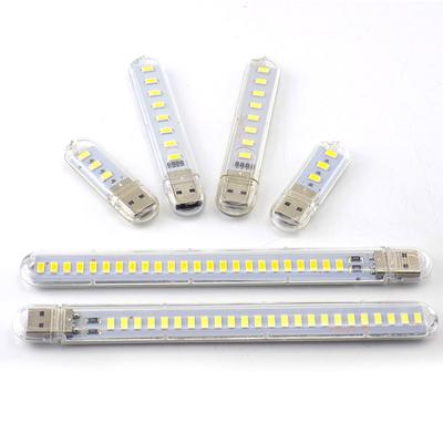 Портативный мини 3/8/24 светодиодный 5 В USB DC теплый белый фонарь для чтения книг ночник освещение для компьютера