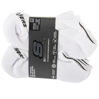Skechers 6 пар носков Core Lowcut Md, Унисекс, белые носки