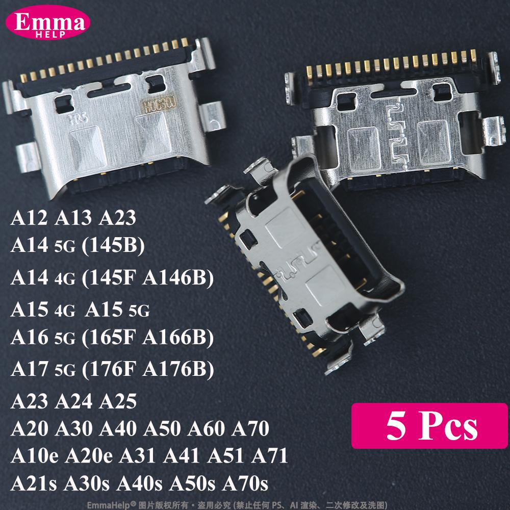 Для Samsung A15 A14 A12 A15 A25 A51 A71 A17 A16 USB-порт для зарядки Док-станция Зарядное устройство Разъем-заглушка Разъем Разъем Запасные части для ремонта