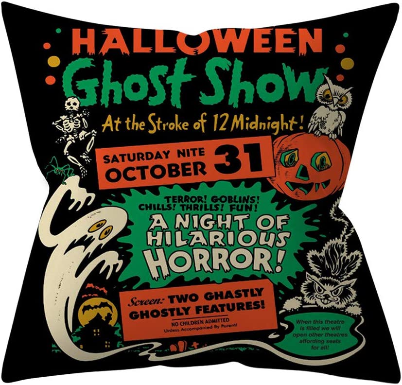 Хэллоуин ужас тыква летучая мышь паутина наволочка с принтом бытовая гостиная диван украшение квадратная наволочка