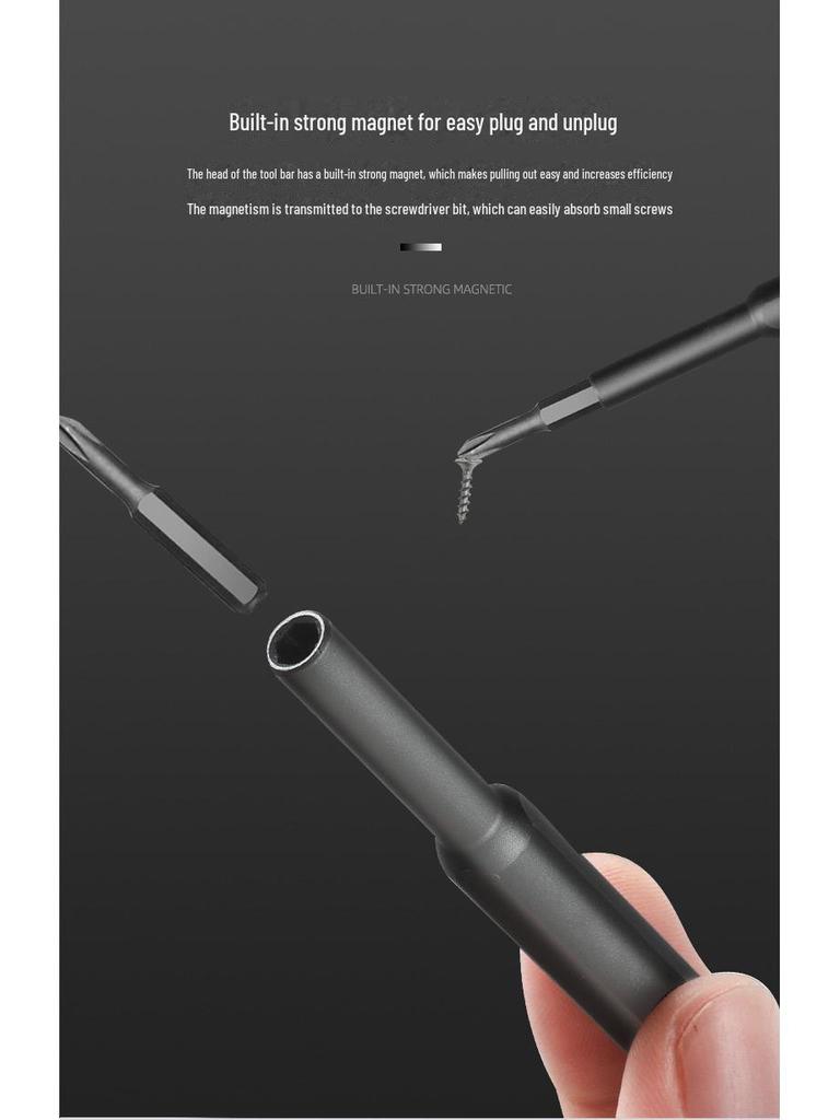 Набор прецизионных отверток 24 в 1 с алюминиевым футляром для очков, мобильных телефонов и домашнего ремонта